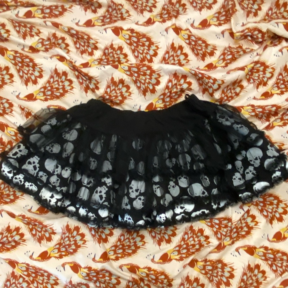Rare Tripp Skull Tutu Mini Skirt